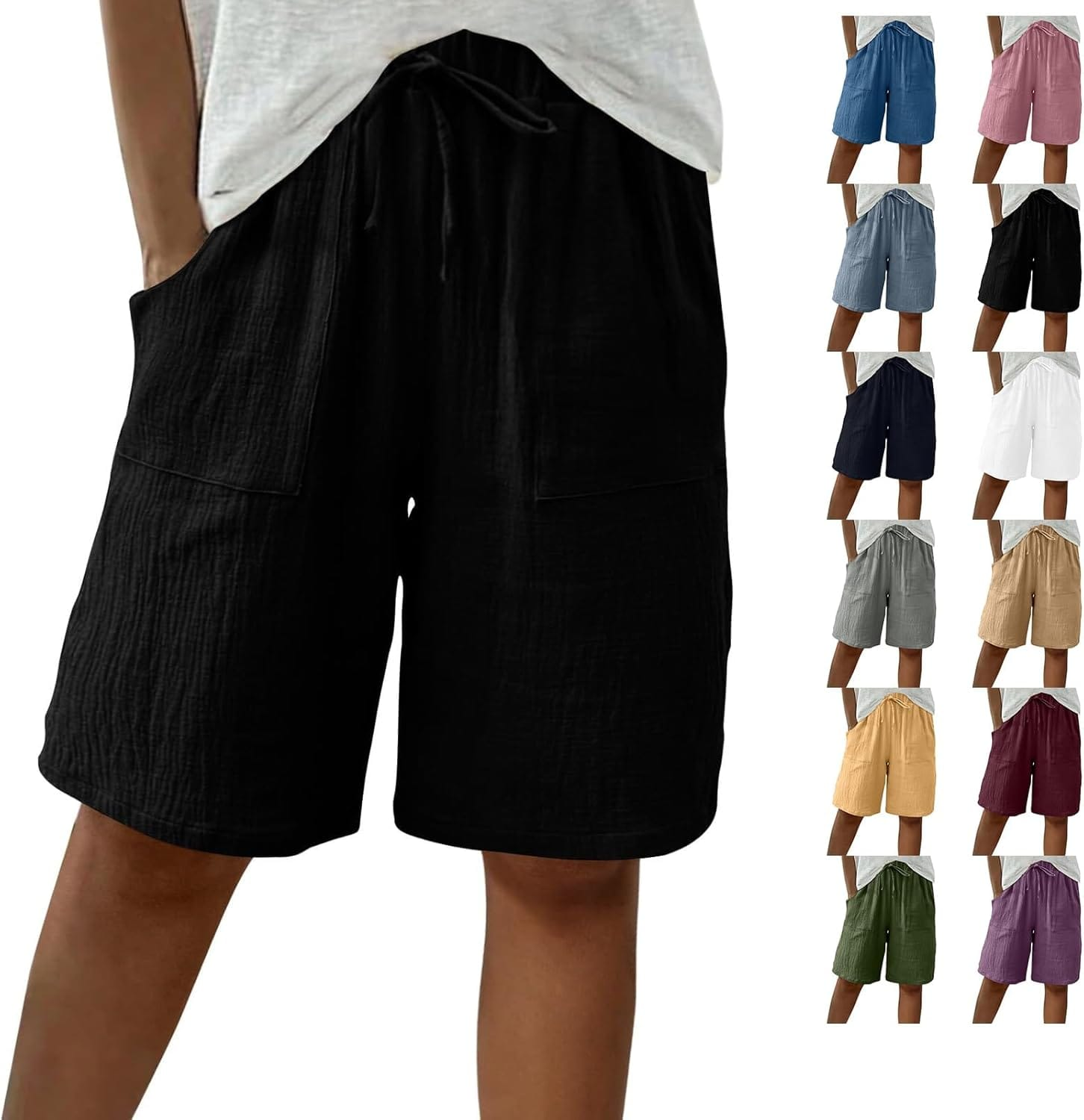 HOOUDO Damen Shorts 2025: Stilvolle, hohe Taille für den perfekten Sommer!