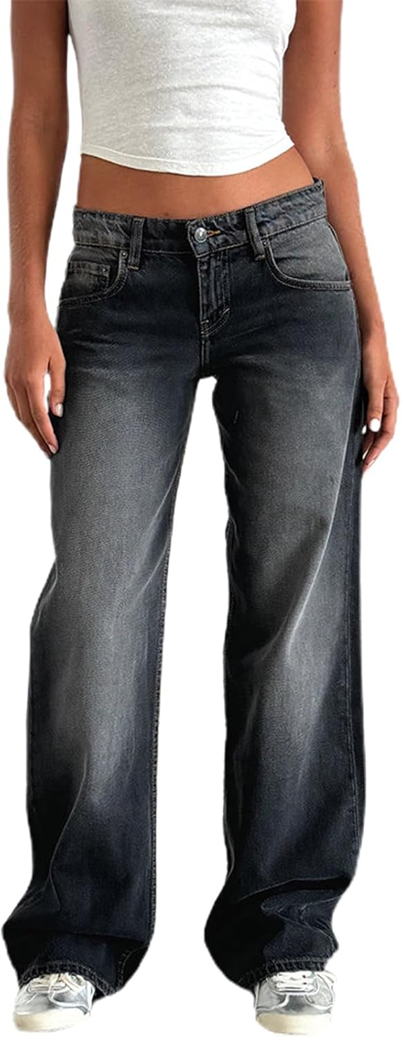 Stylische Boyfriend-Jeans für Damen: Perfekt für Y2K Streetwear!