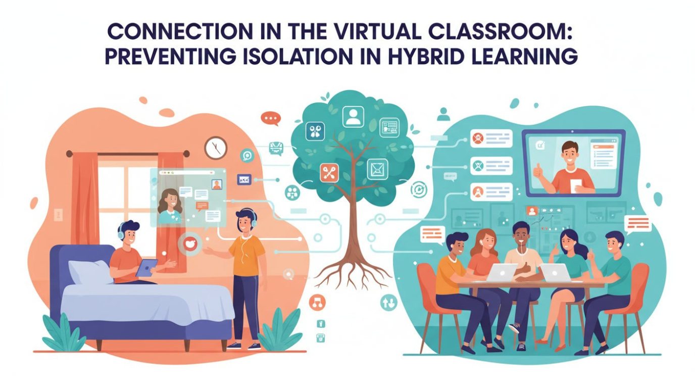 Students engaging  environment hybrid learning student isolation prevention