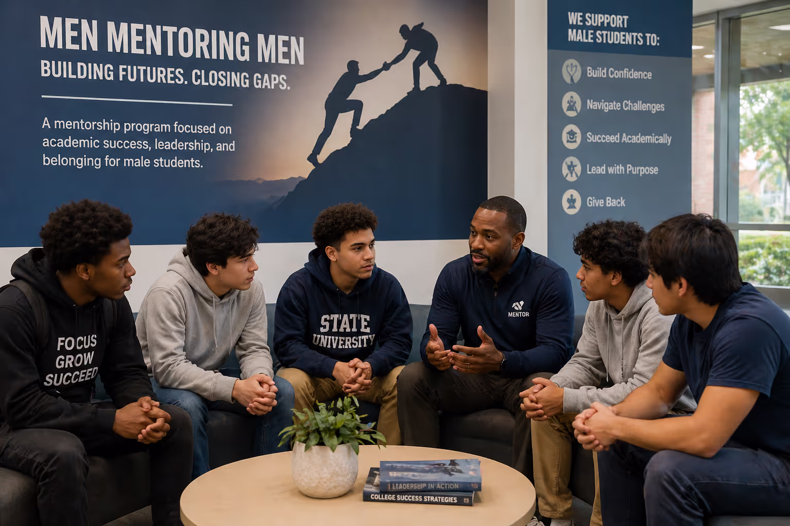 Chart displaying declining male college enrollment trends and widening gender enrollment gap