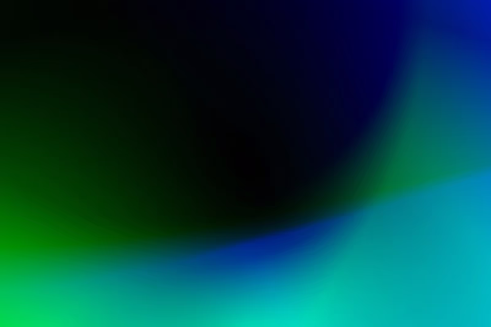 Abstract green and blue wave pattern representing a podcast cover