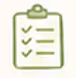 Clipboard with checklist icon