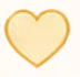 Golden heart icon