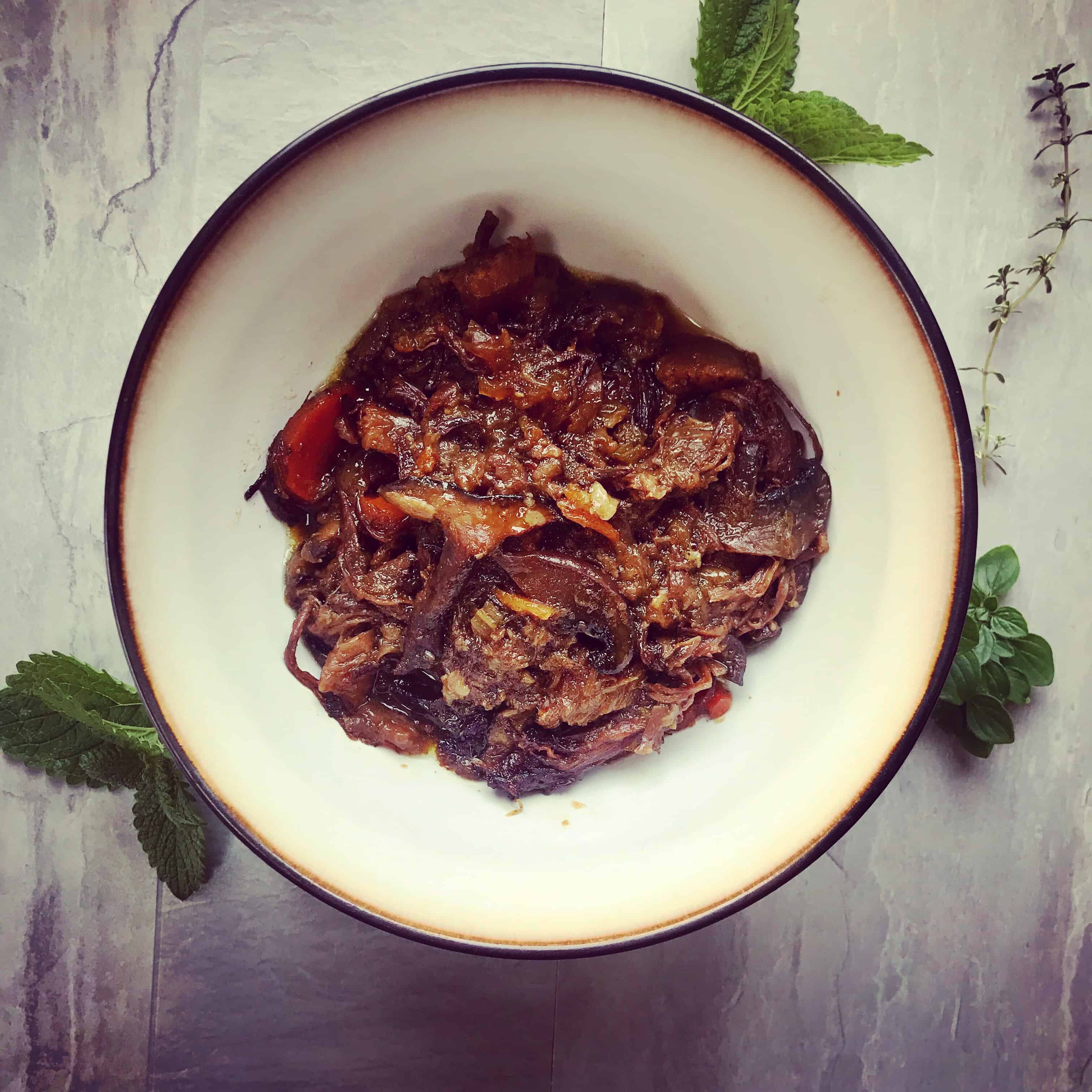 Honey Pulled Beef Brisket with Herbs Recipe