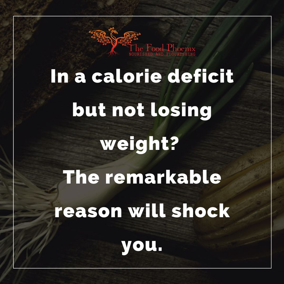 In a calorie deficit but not losing weight? The remarkable reason will shock you.