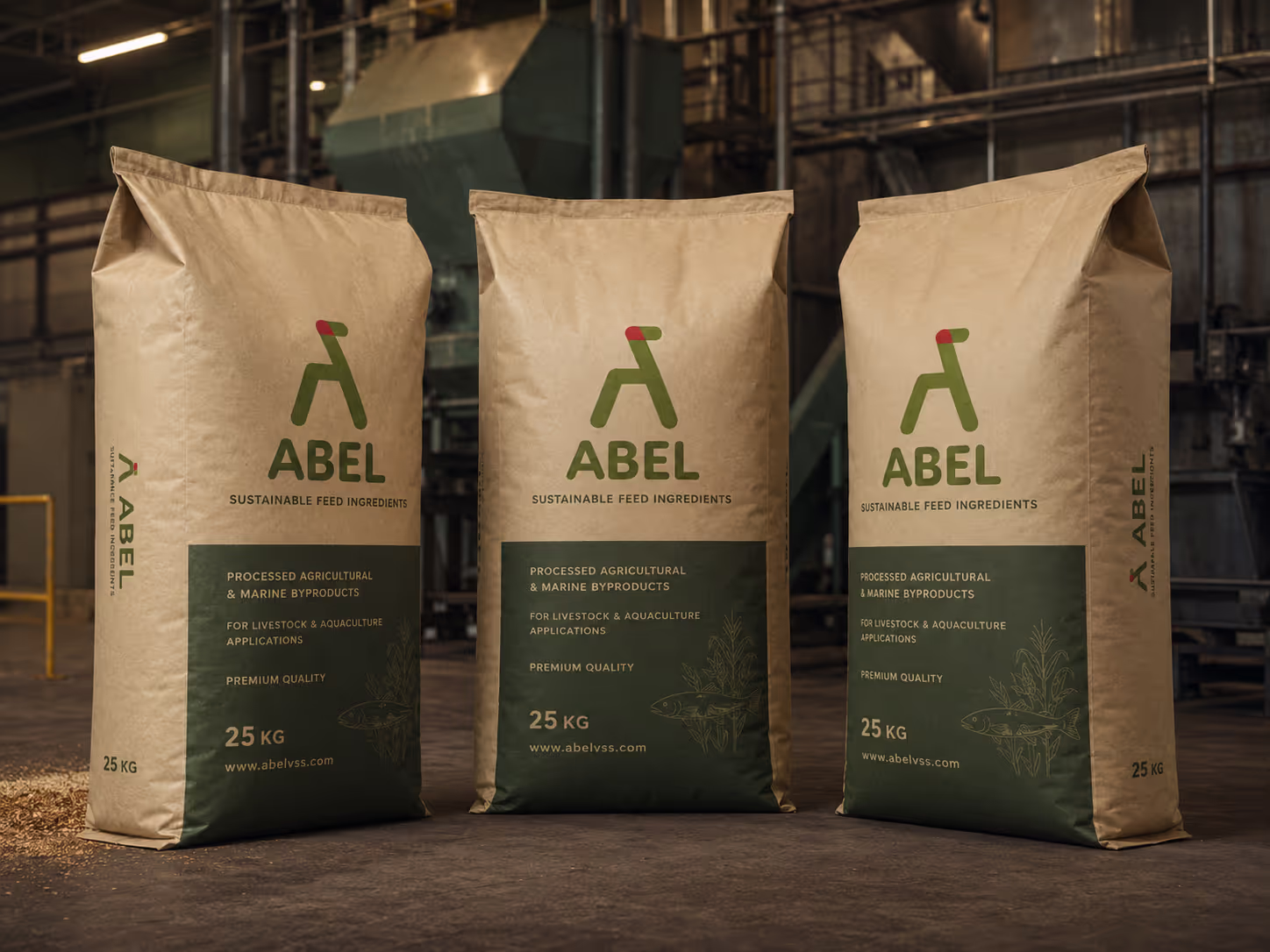 ABEL sustainable feed ingredients bag packaging for agricultural processing in Ipoh Malaysia