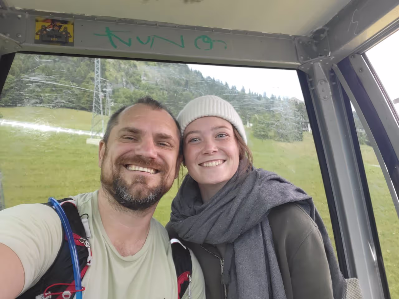 Konrad and Caro in Leysin