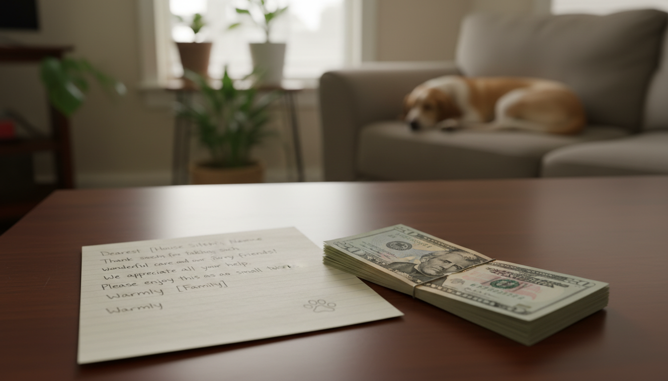 Tipping Etiquette for House Sitters