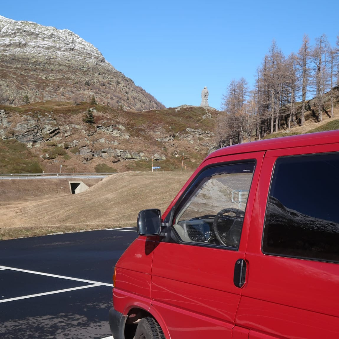 Driving to our house sit in Switzerland in our VW T4 