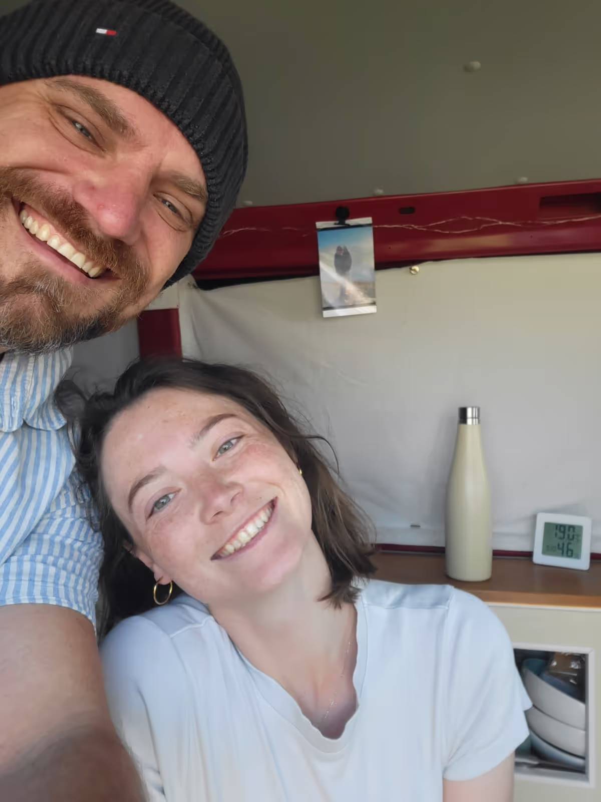Konrad and Caro enjoying Van Life and house sitting