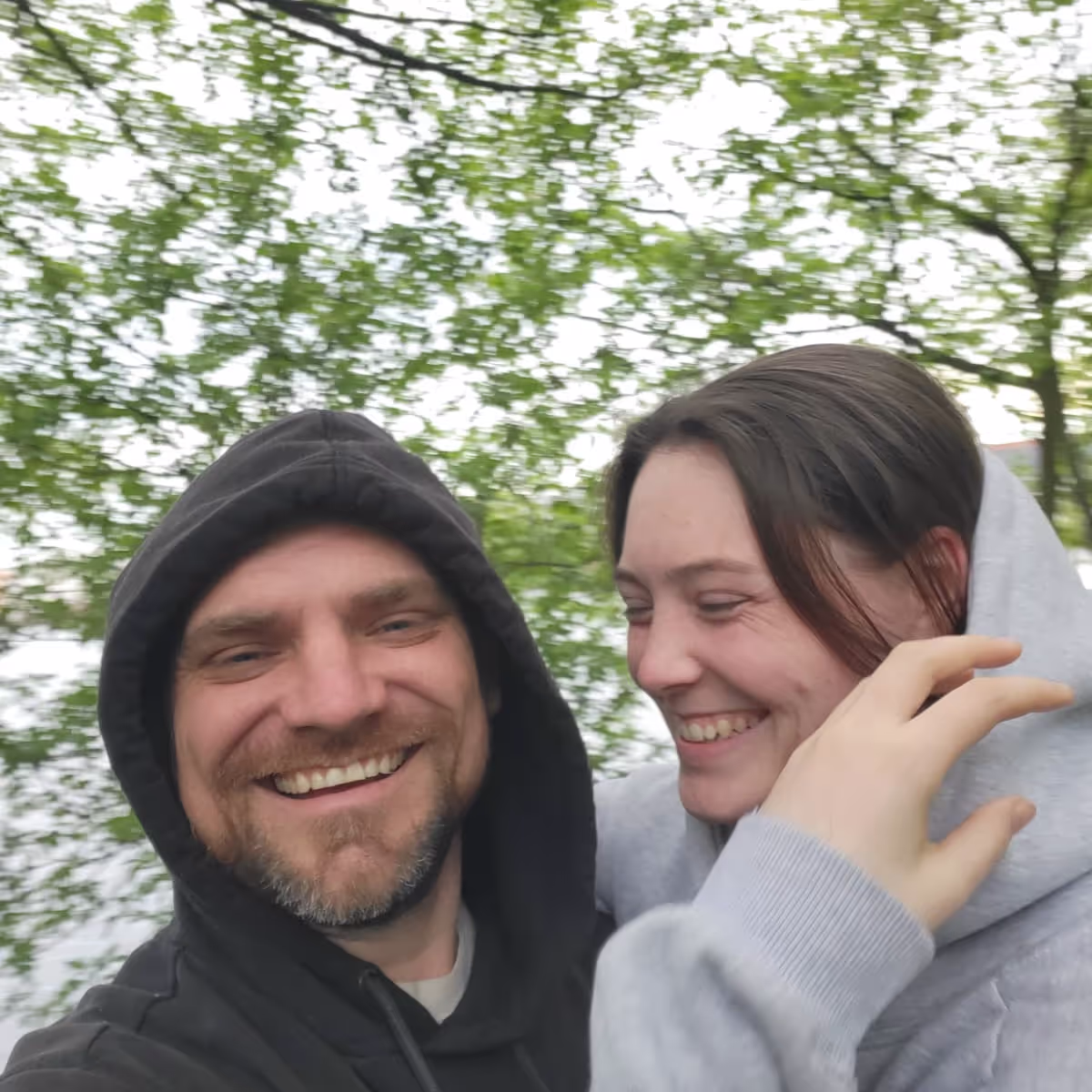 Konrad and Caro in Berlin while house sitting in europe