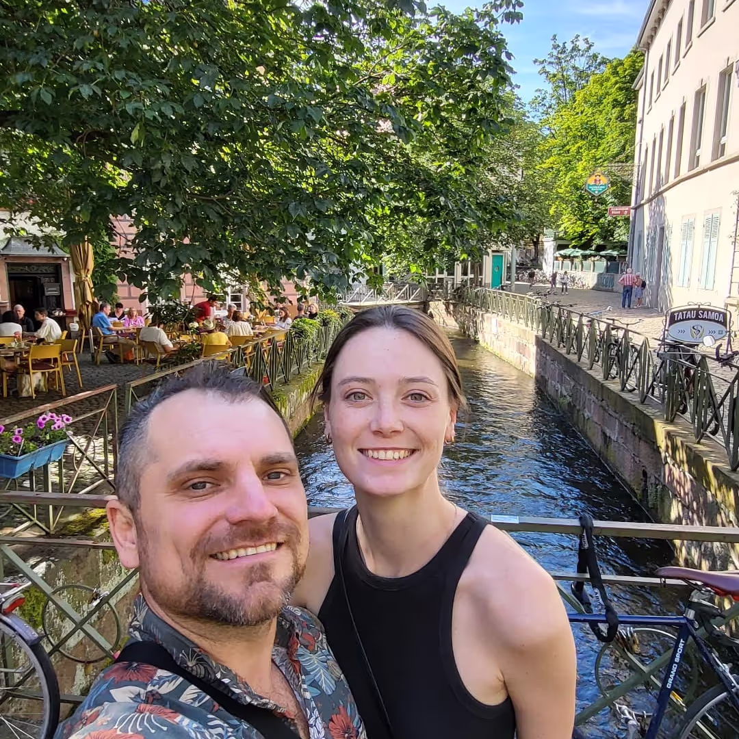 Konrad and Caro in Freidburg