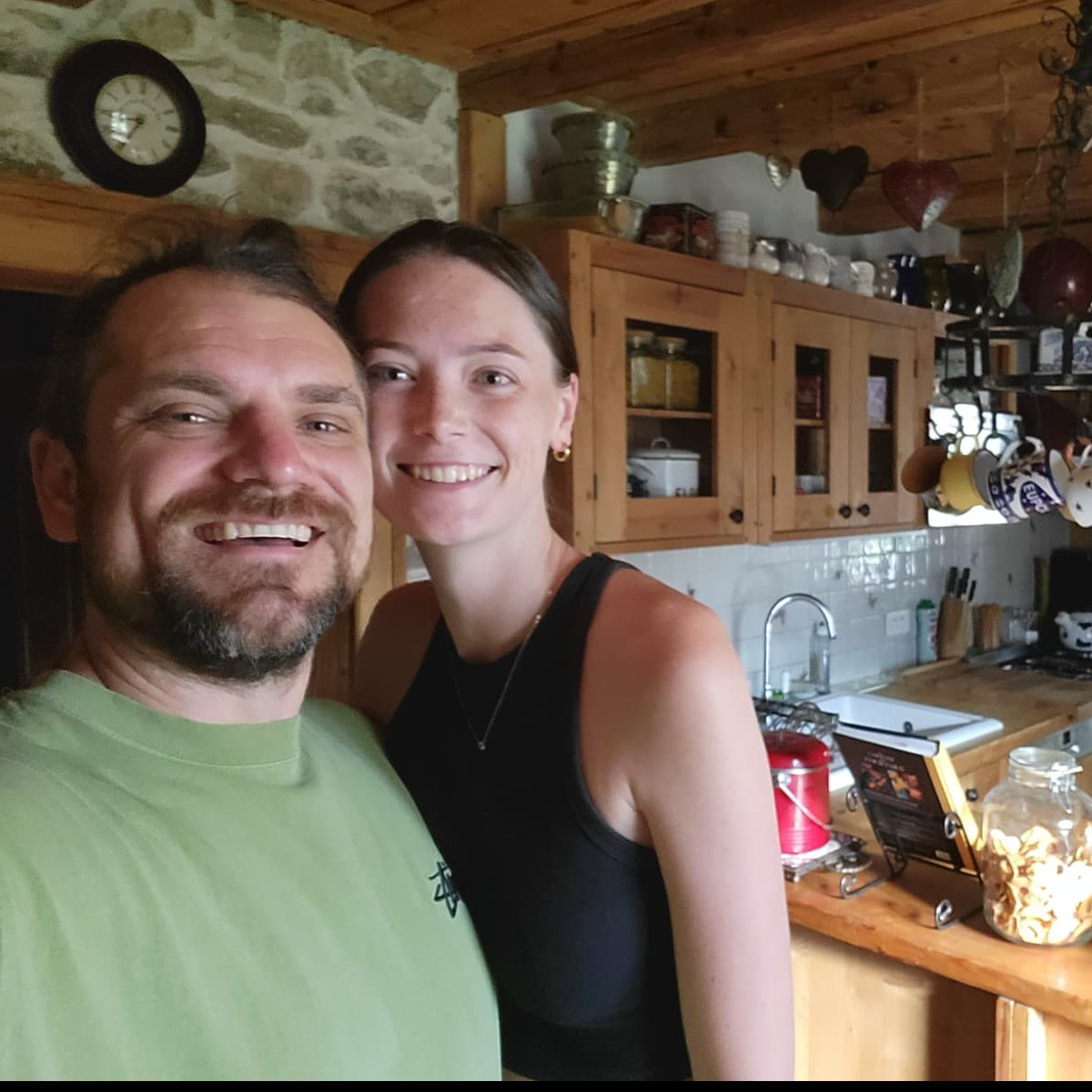 Konrad and Caro in our house sit in Lullin