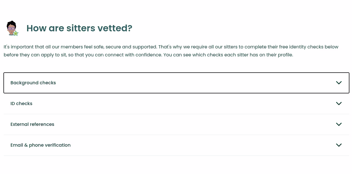 trusted house sitters verification information