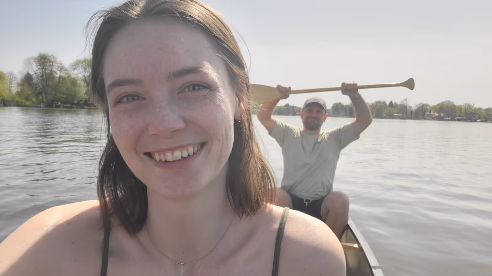 Konrad and Caro while house sitting in Berlin