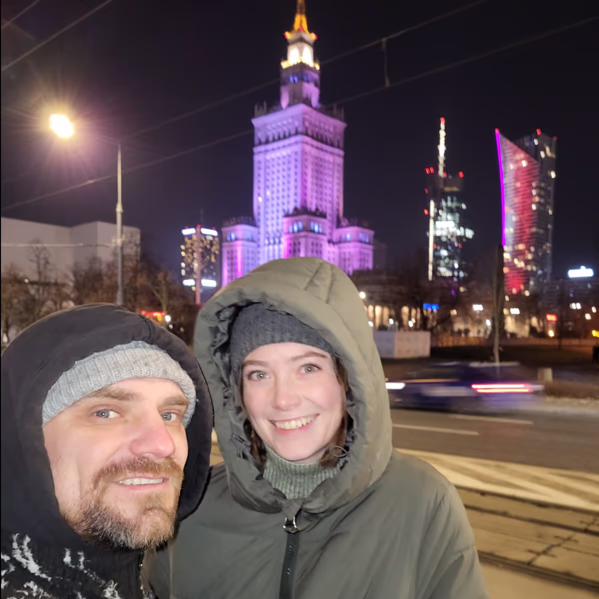Konrad and Caro in Warsaw