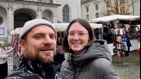 Konrad and Caro in Germany