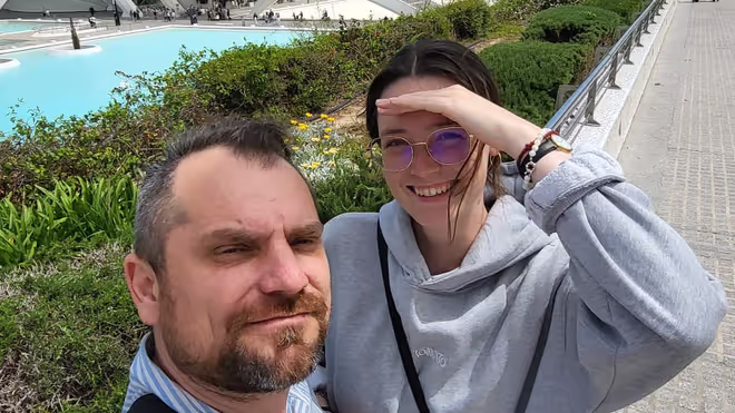 Konrad and Caro in Valencia Spain