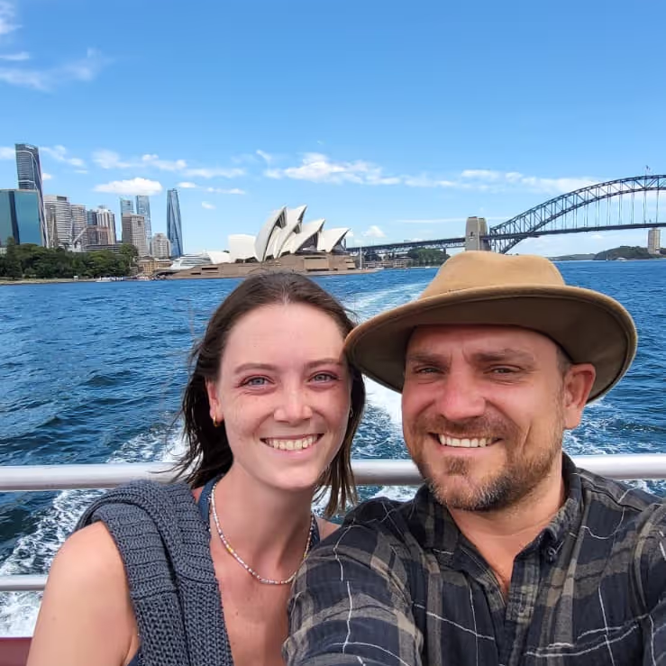 Konrad and Caro in Sydney Australia