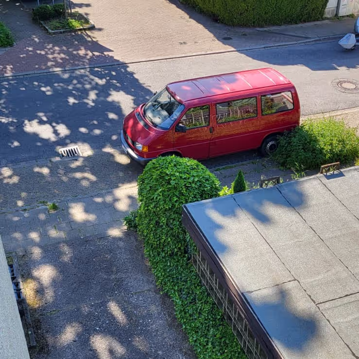 Our Campervan on the street outside our home in Bochum