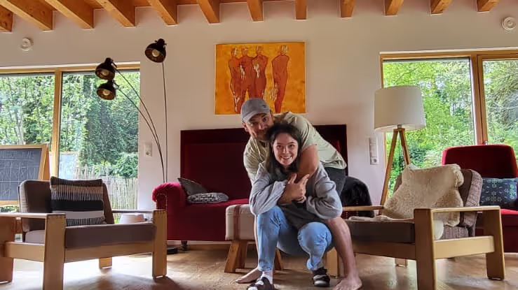 Konrad and Caro during their Berlin House sit