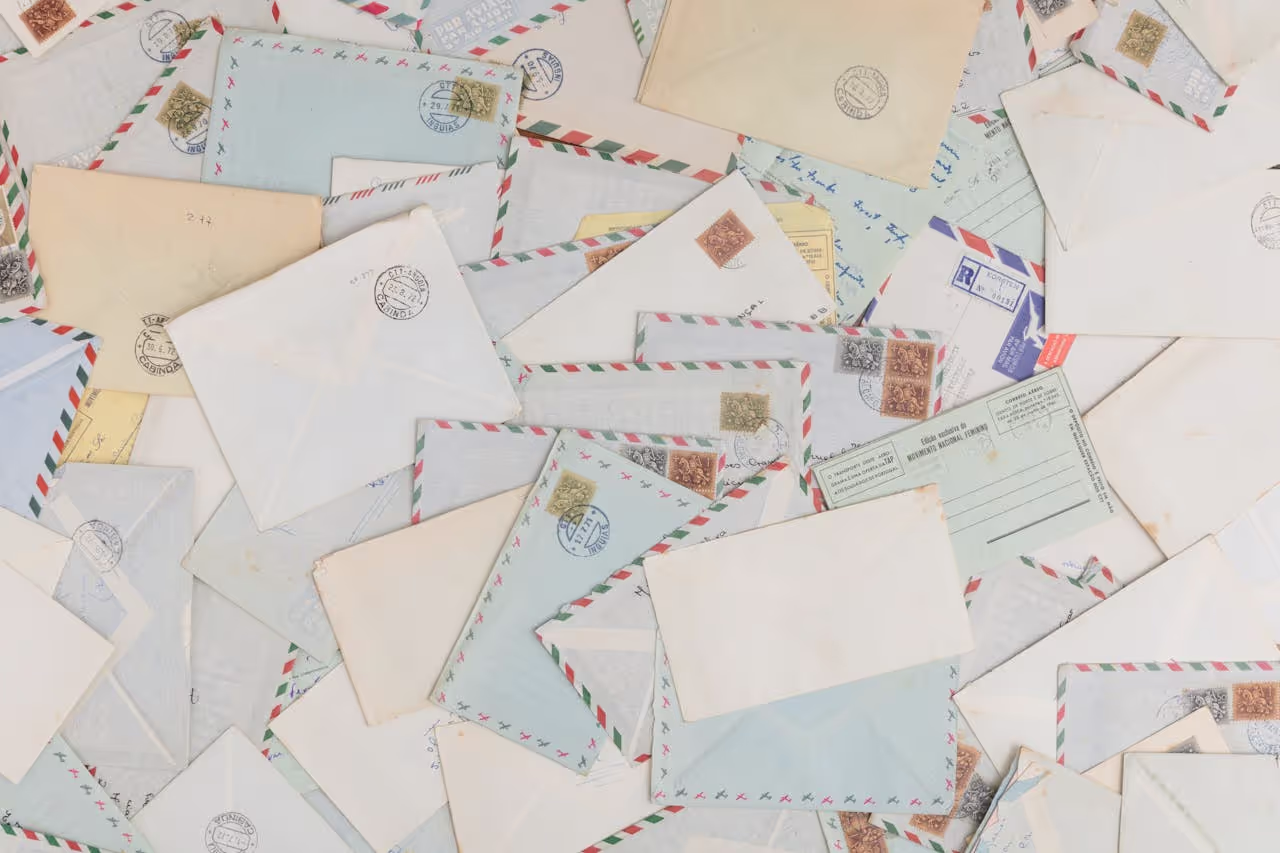 Lots of unopened letters