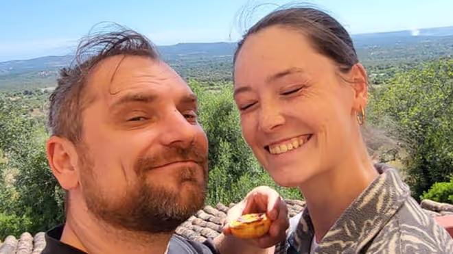 Konrad and Caro in Portugal during our 6 month long house sit