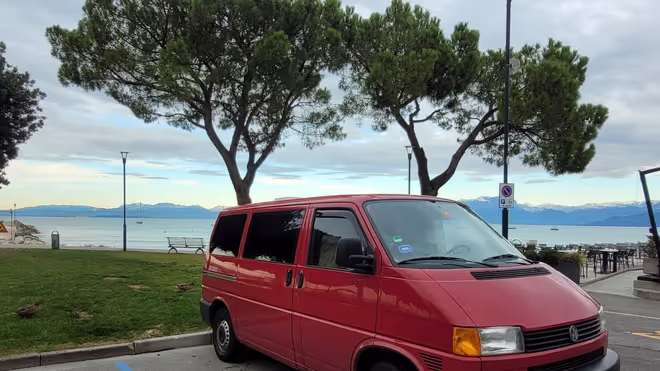 Our can by lake garda in Italy Our can by lake garda in Italy