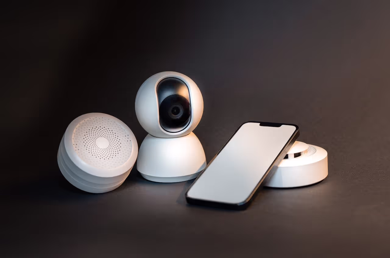 Smart tech being used in a home