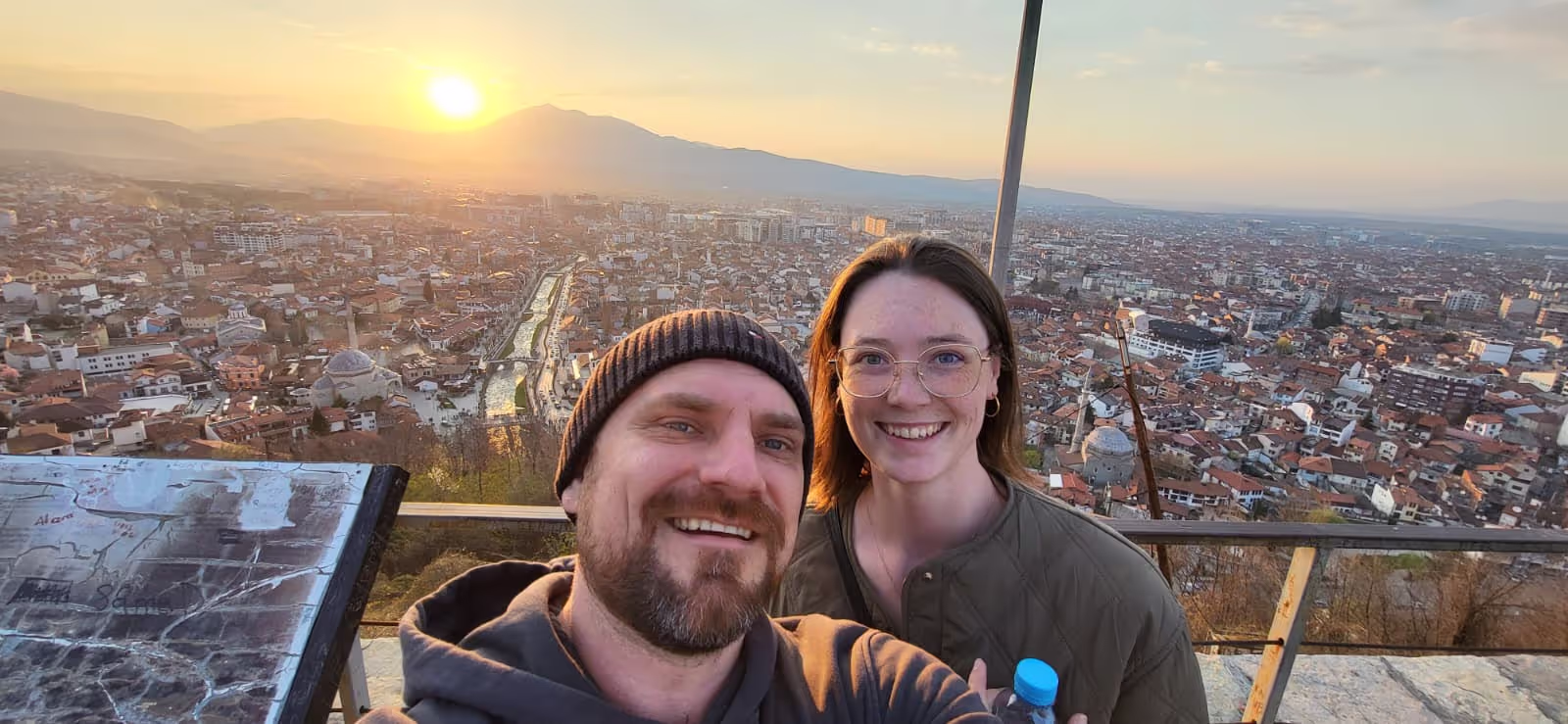 Konrad and Caro in Kosovo