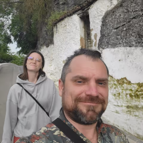 Konrad and Caro in Spain