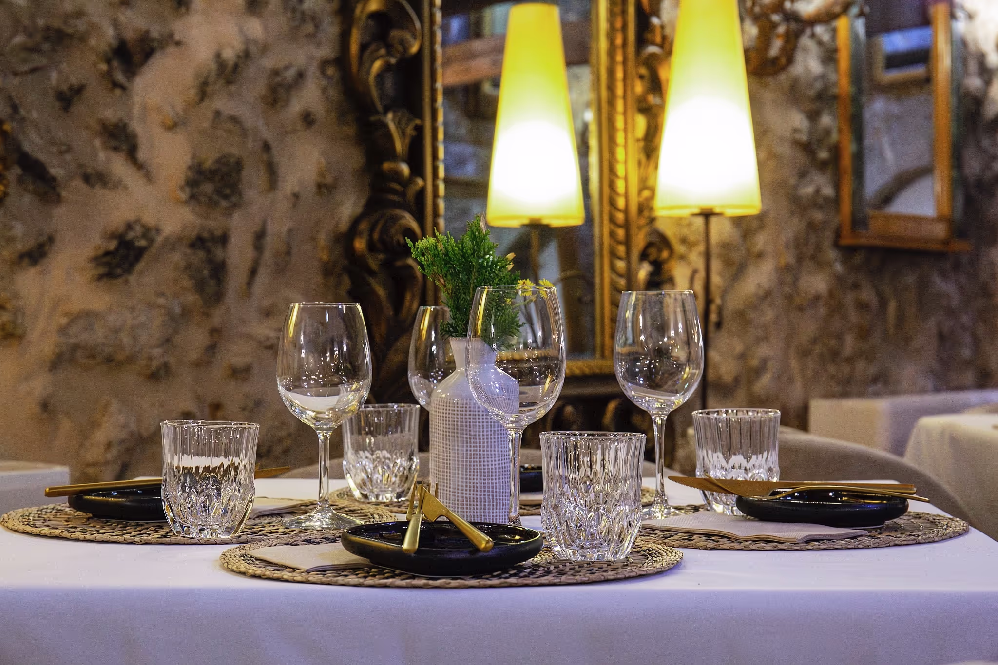 An elegantly presented plate of Spanish tapas from Posada del Marqués.
