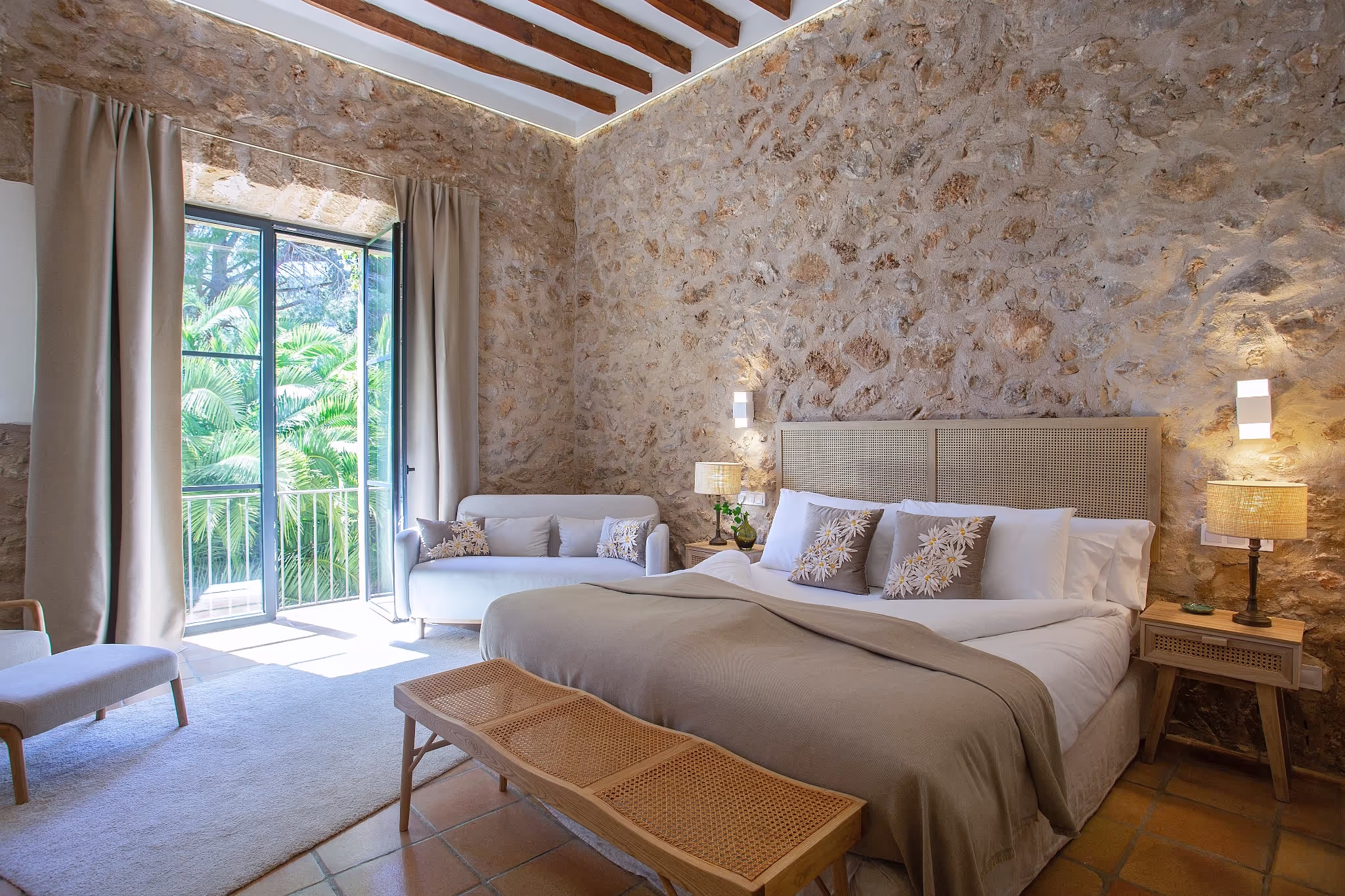 Luxurious Deluxe Double Room with elegant furnishings