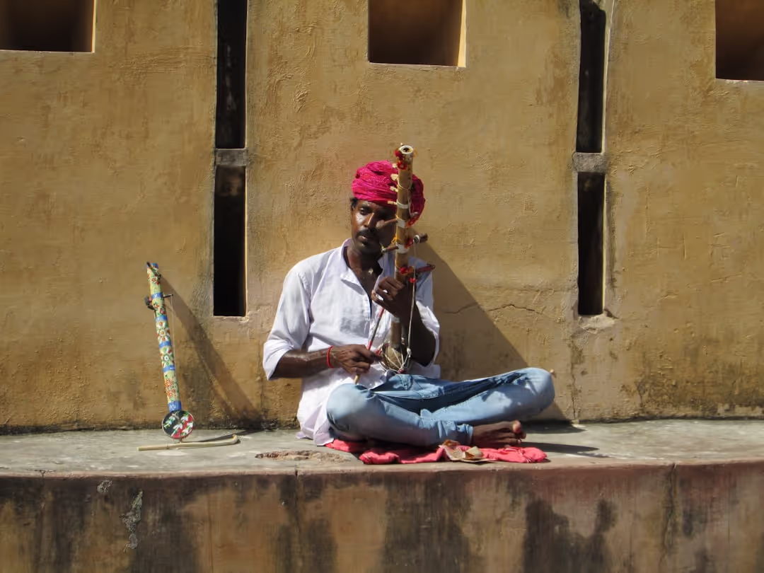 Student playing flute
