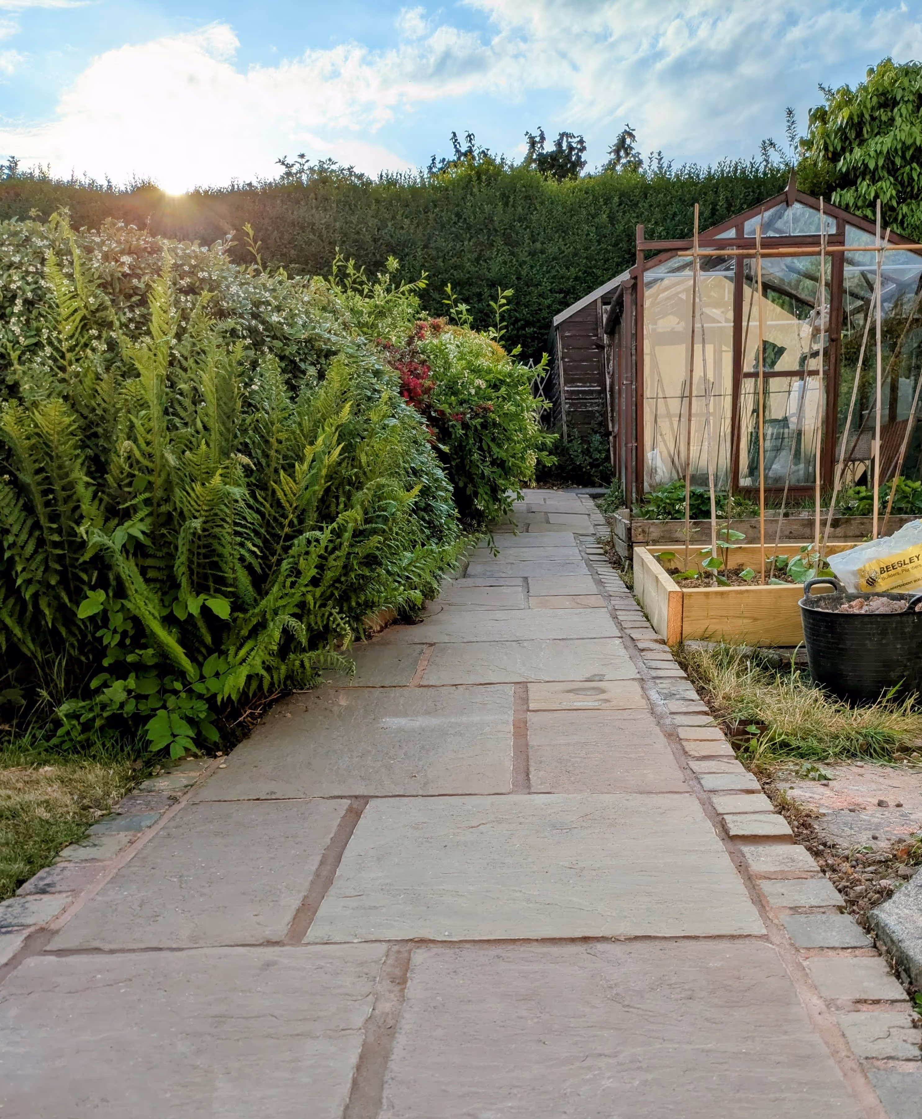 Clean house exterior after pressure washing
