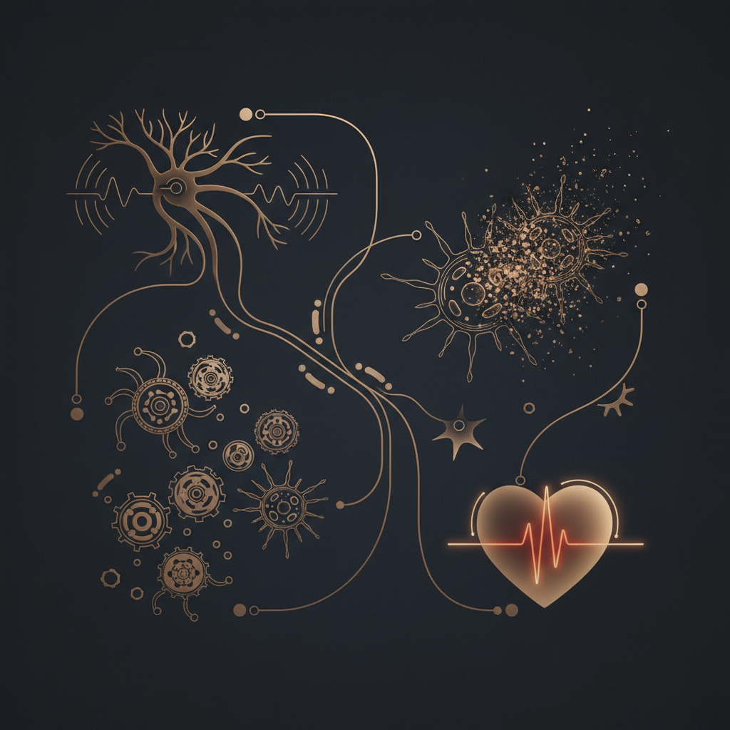 Absract Image of  neural pathways interacting with nicotine