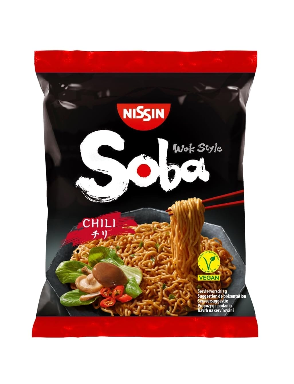Nissin Soba Bag: Wok-Style Instant-Nudeln mit Chili – Perfekte asiatische Küche für Eilige!
