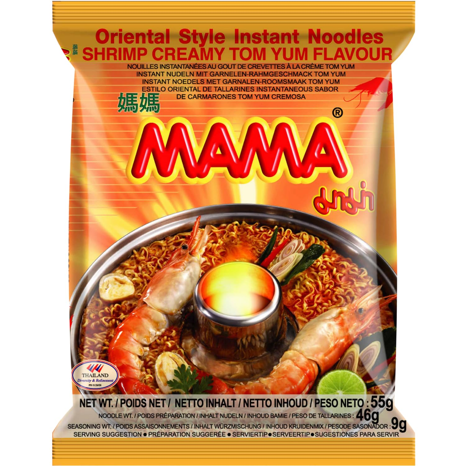 MAMA Instant Nudeln Garnele Sahnig: Der perfekte Genuss im Multipack!